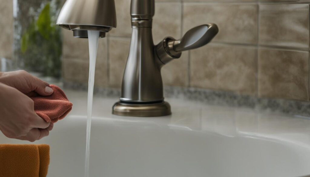 best methods to clean bronze faucets
